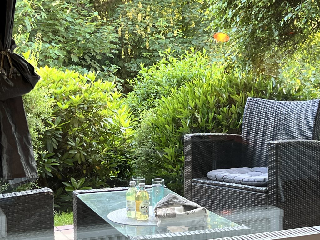 Blick auf die Terrasse